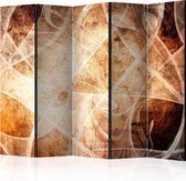 Kamerscherm - Scheidingswand - Vouwscherm - Brown Texture II [Room Dividers] 225x172 - Artgeist Vouwscherm