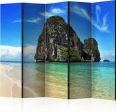 Kamerscherm - Scheidingswand - Vouwscherm - Exotic landscape in Thailand, Railay beach II [Room Dividers] 225x172 - Artgeist Vouwscherm