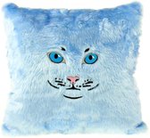 United Entertainment Katten - Sierkussen - 50 x 50 cm - Licht Blauw