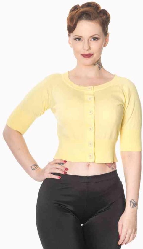 Cardigan Dancing Days -S- Jaune corbeau