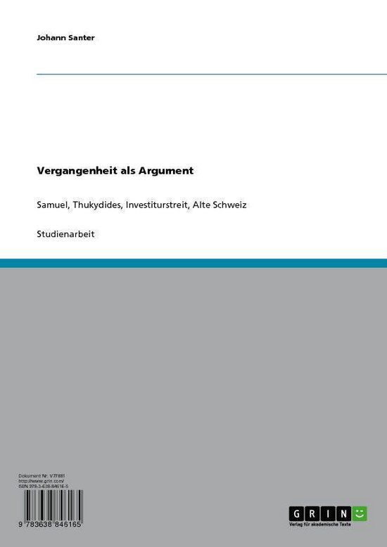 Vergangenheit als Argument