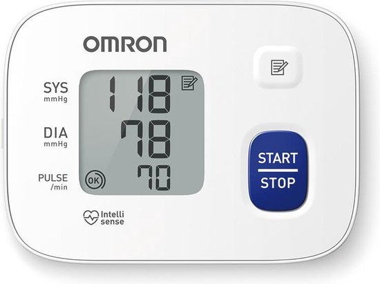 OMRON RS1 Bloeddrukmeter Pols - Blood Pressure Monitor met Hartslagmeter – Onregelmatige Hartslag - Klinisch Gevalideerde Polsbloeddrukmeter - 13,5 tot 21,5 cm Manchet – 3 jaar Garantie