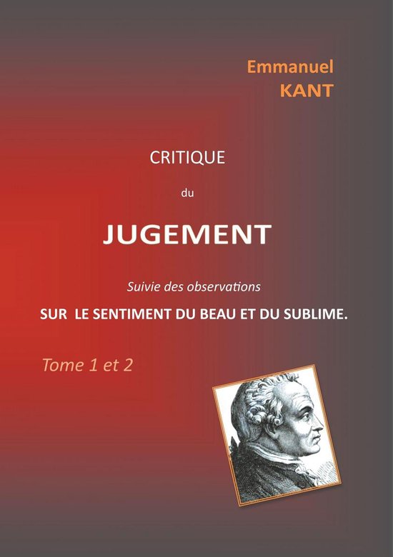 Critique du jugement suivie des observations sur le sentimen ... - cover