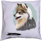 Alaskan Klee Kai pillow 40 x 40cm