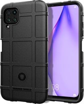 Voor Huawei P40 Lite / Nova 6S / Nova 7i Volledige dekking schokbestendige TPU Case (zwart)