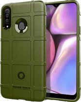 Volledige dekking schokbestendige TPU Case voor Galaxy A20s (Army Green)