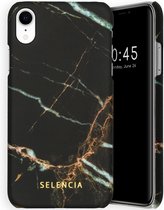 Selencia Maya Fashion Backcover iPhone Xr hoesje - Marble Black