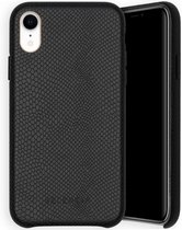 Selencia Gaia Slang Backcover iPhone Xr hoesje - Zwart