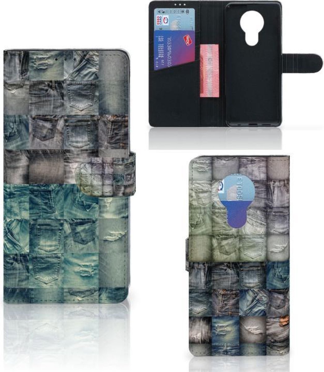 Wallet Case met Pasjes Nokia 5.3 Spijkerbroeken