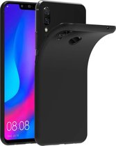 Hoesje Geschikt voor: Huawei P Smart Plus 2019 - Silicone - Zwart