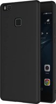 Hoesje Geschikt voor: Huawei P9 Lite (2016) - Silicone - Zwart