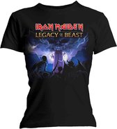 Iron Maiden Dames Tshirt -XL- Legacy Army Zwart