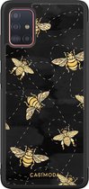 Samsung A71 hoesje - Bee yourself | Samsung Galaxy A71 case | Hardcase backcover zwart