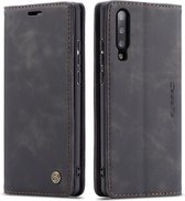 CaseMe - Samsung Galaxy A50 hoesje - Wallet Book Case - Magneetsluiting - Zwart