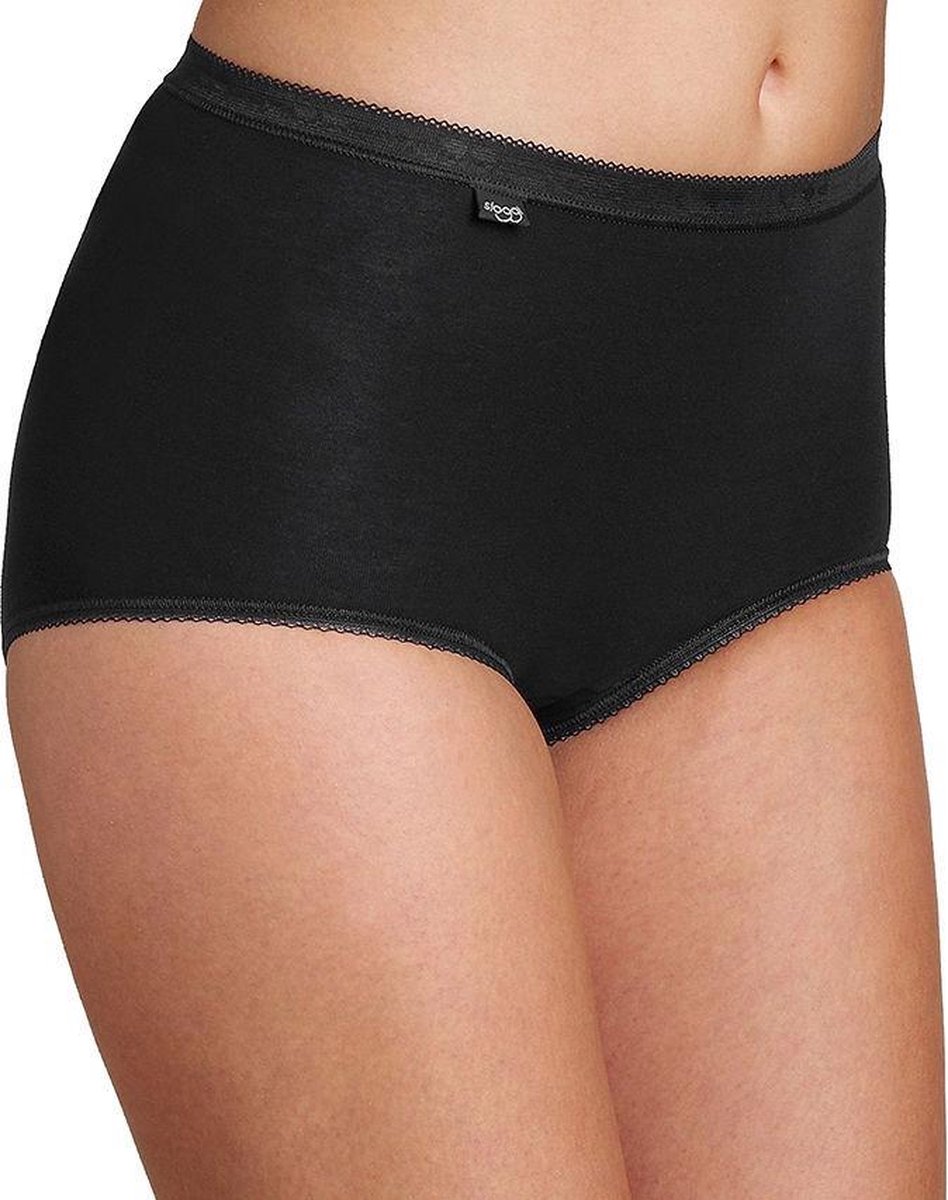sloggi Basic+ Dames Maxi slip - 4pack - Zwart - Maat 50