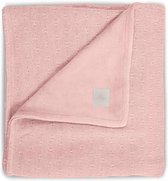 Jollein Dekentje Soft knit creamy peach/teddy   -  Maat One size