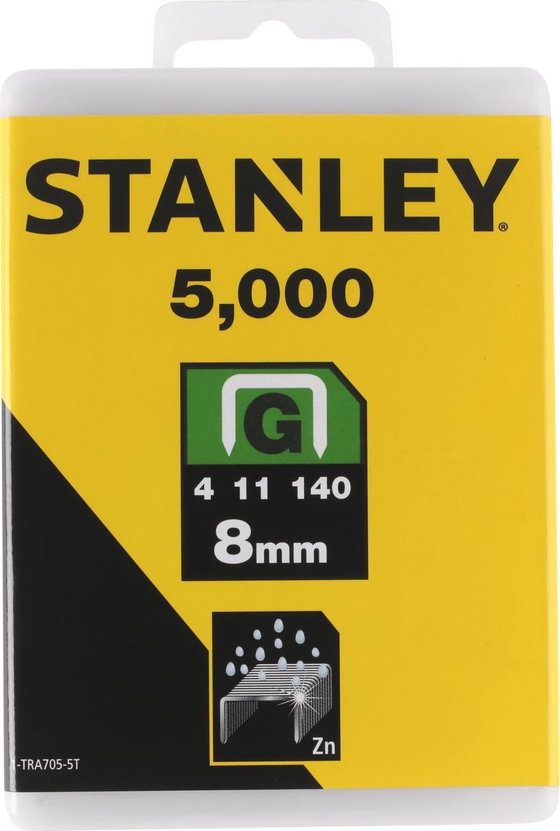 STANLEY Nieten 5000 stuks - 8mm - Type G - STANLEY