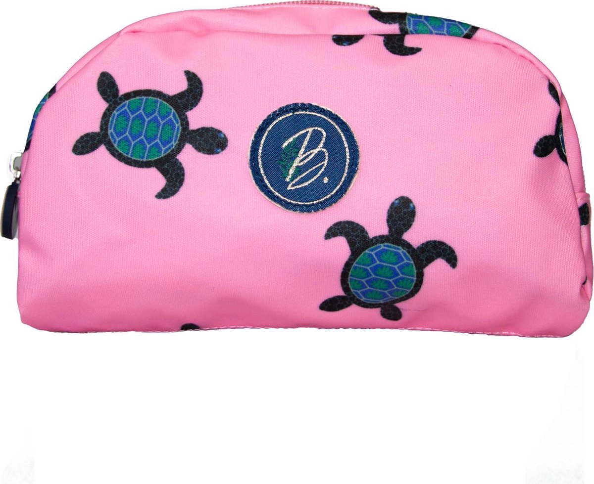 Become - Toilettas / Pennenzak roze met schildpad