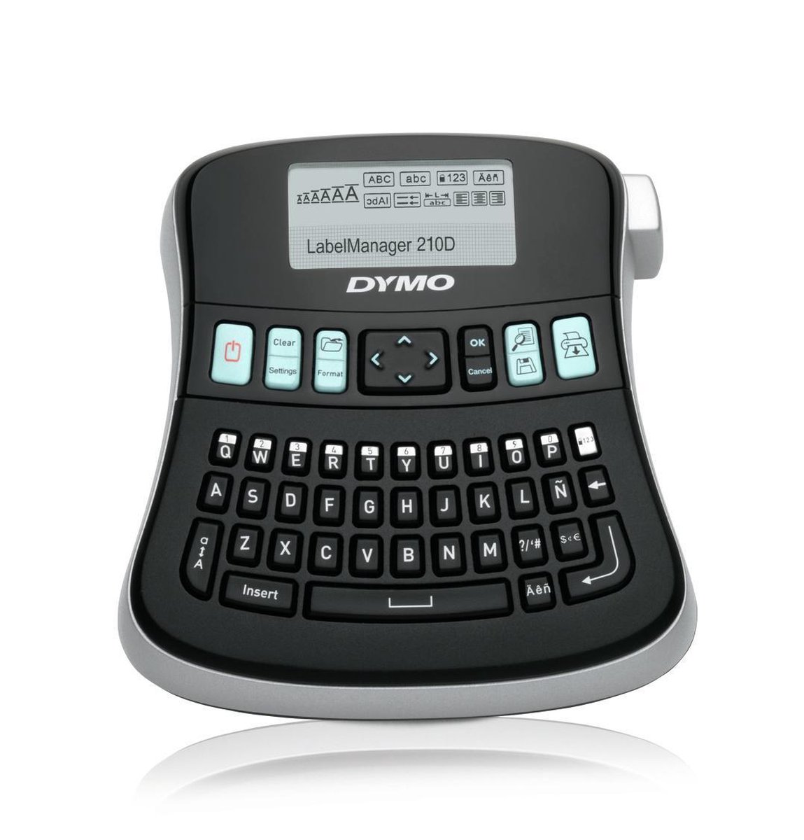 DYMO LabelManager 210D labelmachine in koffer | Labelapparaat met QWERTZ-toetsenbord & groot grafisch display | Eenvoudige tekstbewerking | voor D1-labels met een breedte van 6, 9 en 12 mm