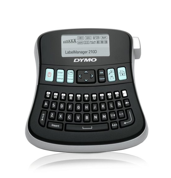DYMO LabelManager 210D labelmachine in koffer | Labelapparaat met QWERTZ-toetsenbord & groot grafisch display | Eenvoudige tekstbewerking | voor D1-labels met een breedte van 6, 9 en 12 mm - DYMO