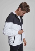Urban Classics Windrunner jacket -S- 2-Tone Tech Zwart/Wit