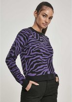 Urban Classics Sweater/trui -XS- Short Tiger Zwart/Paars