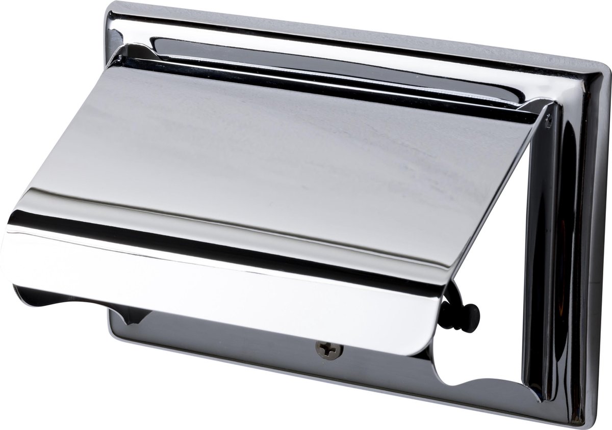 Closetrolhouder + Klep Standaard Chroom