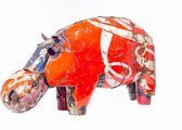 METAL EXTRA LARGE COLOURFUL HIPPO