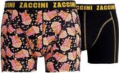 Zaccini - 2-Pack Boxershorts - Popcorn - Zwart