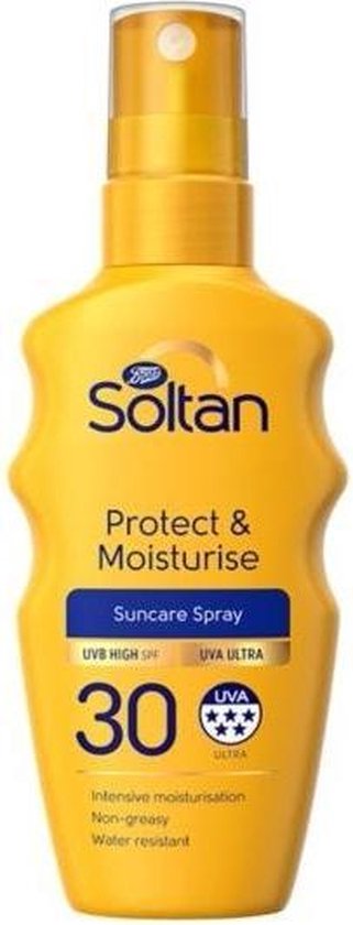 Soltan Zonnebrand Mini Spray Protect & Moisturise SPF30 | bol.com