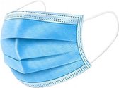 5x beschermende mondkapjes - blauw - niet medisch - beschermmaskers / stofmaskers