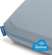 Drap-housse AeroSleep® SafeSleep - berceau - 95 x 75 cm - bleu