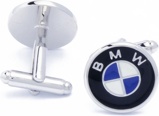 Manchetknopen - Automerk BMW Blauw Zwart Wit - EdelManchet