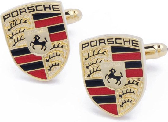 Manchetknopen - Automerk Porsche Goud