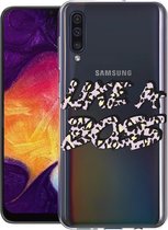 iMoshion Design voor de Samsung Galaxy A50 / A30s hoesje - Like A Boss - Paars / Zwart