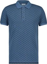 Purewhite -  Heren Slim Fit   Polo  - Blauw - Maat XL