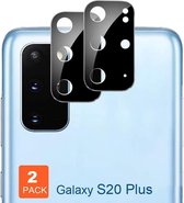 Samsung Galaxy S20 Plus camera lens Screenprotector beschermer / Screenprotector (2-pack) (zwart)