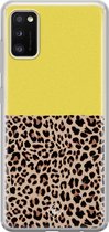 Samsung A41 hoesje siliconen - Luipaard geel | Samsung Galaxy A41 case | geel | TPU backcover transparant