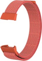 Shop4 - Fitbit Charge 4 Bandje - Nylon Oranje