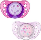 Chicco Physio Air Rubber Pacifier Rose 6-12m 2 Units