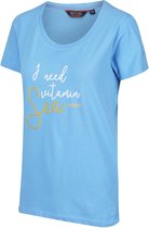 Regatta Filandra IV Katoenen T-Shirt Voor Dames Blauw