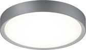 LED Plafondlamp - Badkamerlamp - Trion Clirno - 18W - Warm Wit 3000K - Dimbaar - Opbouw Rond - Mat Titaan - Kunststof
