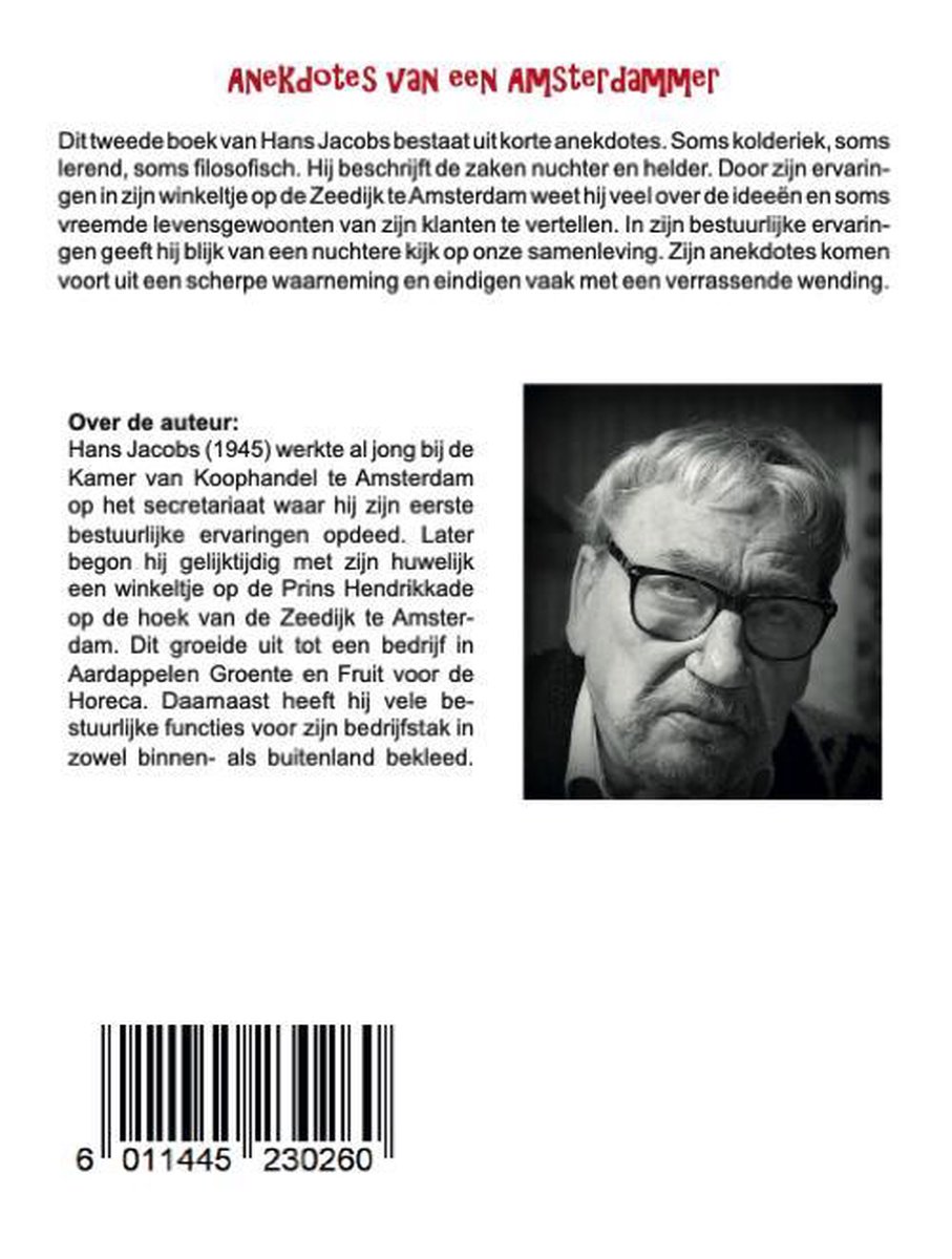 Anekdotes van een Amsterdammer - back cover