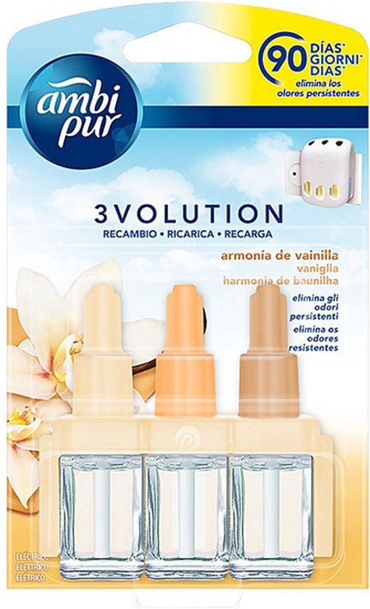 Electric Air Freshener Refills 3volution Vainilla Harmony Ambi Pur (21 ml)