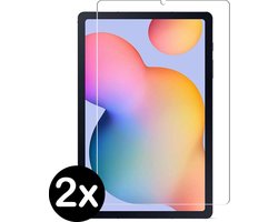 Screenprotector - 2 Stuks - Geschikt voor Samsung Galaxy Tab S6 Lite - Extra Sterk - Beschermglas - Gehard Glas - Tempered Glass - Screen Protector