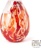 Design vaas Organic - Fidrio ROSSO - glas, mondgeblazen - hoogte 40 cm
