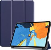 Hoes Geschikt voor iPad Pro 2020 (11 inch) Hoes Luxe Hoesje Book Case - Hoesje Geschikt voor iPad Pro 11 inch (2020) Hoes Cover - Donkerblauw