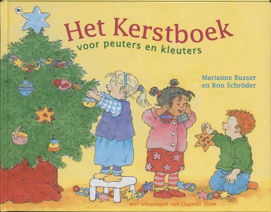 Cover van het boek 'Het kerstboek voor peuters en kleuters' van Ron Schröder en Marianne Busser