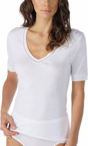 Mey Shirt V-hals Korte Mouw 2000 Dames 26400 - Wit 1 weiss Dames - 42