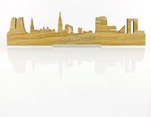 Standing Skyline Groningen Eikenhout - 60 cm - Woondecoratie design - Decoratie om neer te zetten - WoodWideCities